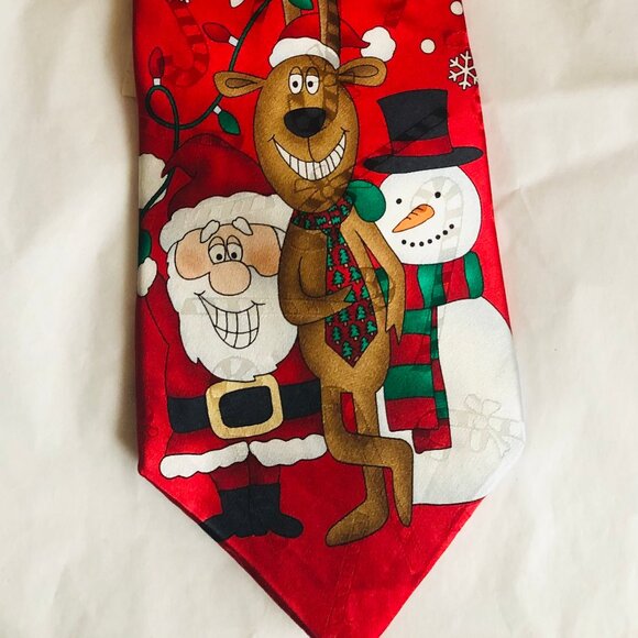 Christmas Tie new Yule Tie Greetings by MMG Hallmark Licensing, Inc silk - Picture 1 of 1